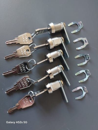 set 5 stuks Arius Euro-locks brievenbussloten - postkastsloten