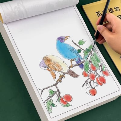 DIY Aquarelverf/Handschildering--Kleuren--Graffiti Art Make-up schilderij voor kinderen/Student kleurboek 26×18.5CM*63
