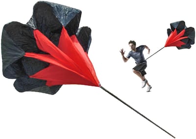 Tunturi Weerstand Parachute - Fitness Parachute - Zwart