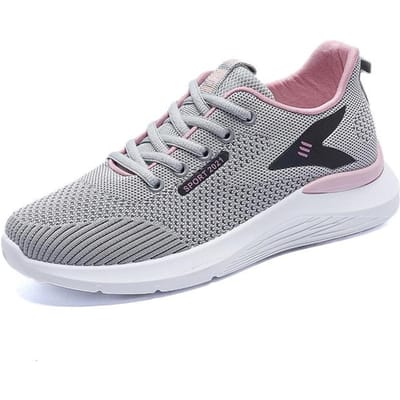 Tenis Feminino Femmes Chaussures Tendance Mesh Plateforme Baskets À Lacets Femmes Zapatillas Mujer Respirant Chaussures De Sport Dames Appartements 37