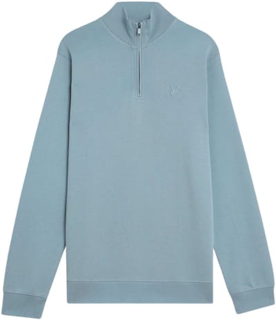 Lyle & Scott - Trui Lichtblauw Lyle&scott Superfine Quarter Zip Sweaters Lichtblauw Ml2258ton