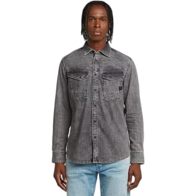 Overhemd Lange Mouw G-Star Raw D23616-D540-H162 SUN FADE GRAPHITE GREY