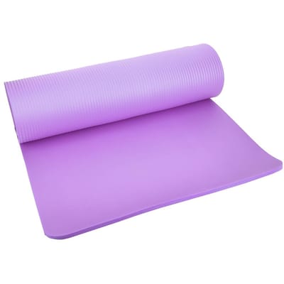 Verlengde NBR Yoga Pad Verbreedde Antislip Mat Multifunctioneel Fitness Oefenkussen 183 x 61 x 1cm(Paars ) pink