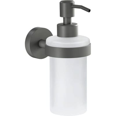 tesa MOON GREY 40584-00000-00 Zeepdispenser 200 ml Grijs (mat), Glas gesatineerd