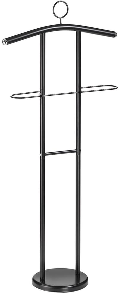 Kledingrek GÜNTHER met kleerhanger en broekenrek in zwart