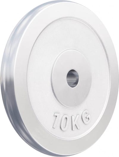 Gorilla Sports Gewichtsschijf - Halterschijf - Chroom - 30 mm - 10 kg