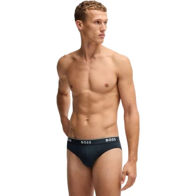 Boss Power Stretch-slips voor heren (set van 3) (Blauw/Zwart/Antraciet)