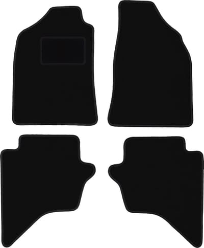 Zwarte veloursmatten voor: Ford Ranger MK2 pick-up (2007-2012)