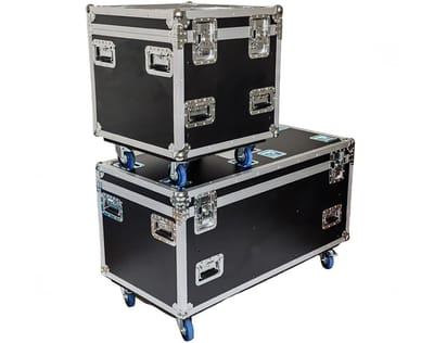 Touring kabelkist 120x60 - incl. 2 schotten, 1 bak - Innox IX-BK-CC-T - Zwart