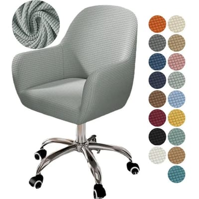 1/2/4/6 Stuks Hoge Armstoelhoes Stretch Eetkamerstoelhoezen Polar Fleece Computer Armstoelhoes Kantoor Studiestoelen Slipcovers 1pc