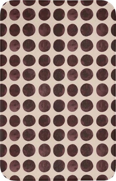 WC mat 50x80 cm - Antislip - Stippen - Patroon - Bruin - Toiletmat - Vloermat - Douchemat - Toilet tapijt - Toiletmatten