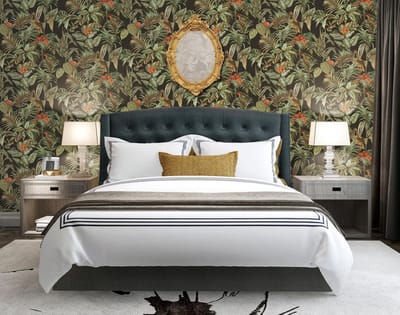 DUTCH - WALLCOVERINGS - Behang - Bird-of-Paradise - zwart