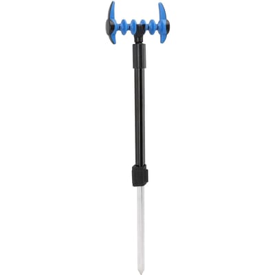 Vishengel Steun Set Hoge Sterkte Vishengelhouders Standaard met Uittrekbare Grondpin black