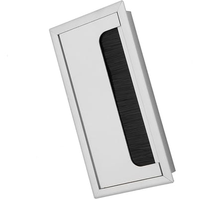 Cache supérieur carré en aluminium pour câble d'ordinateur de bureau M