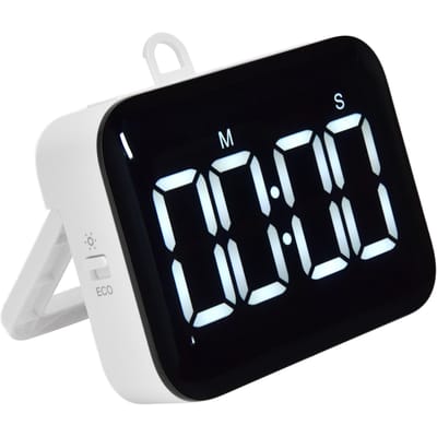 Digitale Timer Huishouden Keuken Kooktijd Manager Enkel Evenement Tijdwaarneming voor Klaslokaal Keuken white