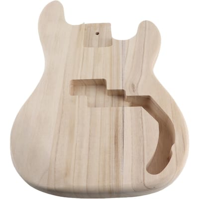 PB T02 Onafgewerkte Elektrische Gitaar Body Sycamore Hout Blank Gitaar Body voor PB Stijl Basgitaren DIY Onderdelen beige
