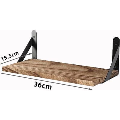 Étagères murales en bois massif, étagère de rangement flottante suspendue, accessoires de salle de bain, étagères au design simple, fournitures beige