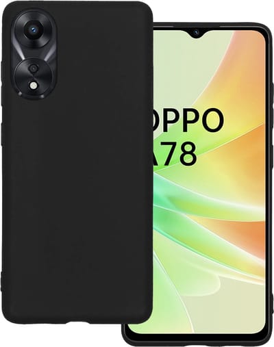 Hoesje Geschikt voor OPPO A78 5G - Sterk & Shockproof - Hoes Cover - Siliconen Case - Zwart