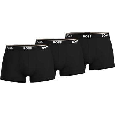 Boss Heren Bodywear Logo Boxershorts (Set van 3) (Zwart)