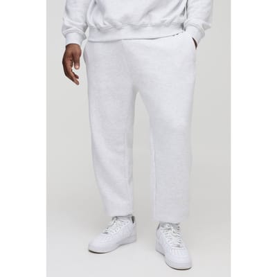 Plus Regular Fit Man Signature Joggers In Grey Marl | Size 2XL