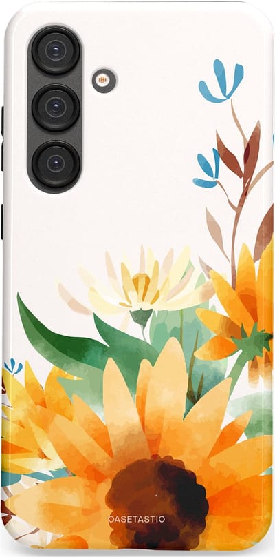 Casetastic Hoesje Geschikt voor Samsung S25 Plus - Stijlvolle Beschermende Duo-layer Case - Stralend geel