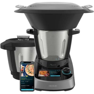 Robot de cuisine - CECOTEC - Mambo Touch avec bol Habana - 1600 W - 3,3 L - 37 fonctions - Gris