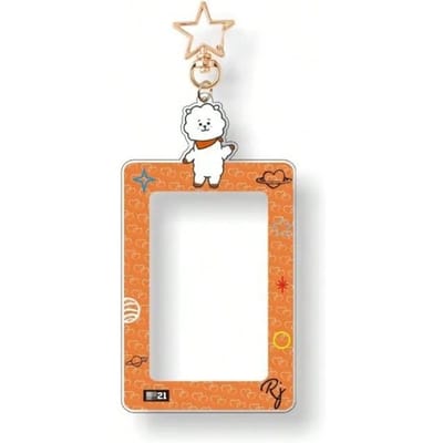 Hoge Kwaliteit LINE FRIENDS BT21 Kpop Populair Anime Karakter Cooky Koya 3-Inch Transparante Kaarthouder voor ID-kaarten Credit- en Fotokaarten