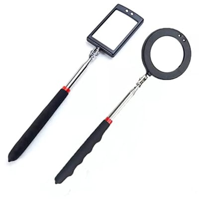Telescopische Inspectiespiegel met LED Verlichting – 2 Stuks, Tot 88 cm Lang