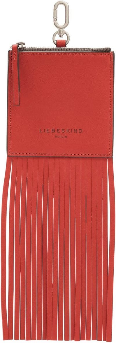 LIEBESKIND BERLIN Leren Utensil zak Francis Pendant Square Passion Rood