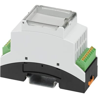 Phoenix Contact BC 35,6-KIT-U11-7035 + 2SPTA8 1311003 Elektronicabehuizing 35.6 x 89.7 x 60.7 Polycarbonaat Grijs-wit (RAL 7035), Zwart 1 stuk(s)