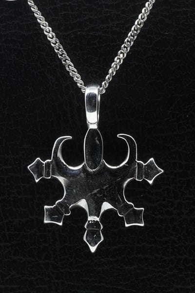 Zilveren Tribal 6 ketting hanger