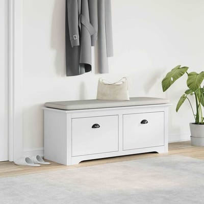 vidaXL - Gangbank - BODO - 114x40x45 - cm - wit