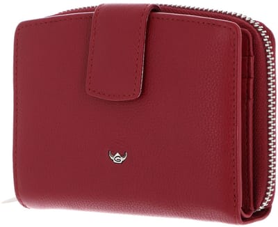 Golden Head Leren portemonnee Madrid RFID Protect Kombischeintasche mit Riegel 1438 Rot rood