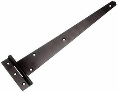 3 Stuks T-Scharnieren 30 cm Zwart Staal voor Poort, Deur en Schuur