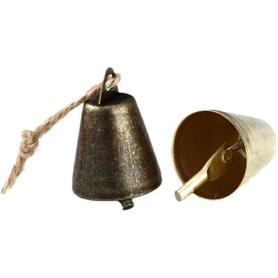 Pendentif maison pure, nouveau carillon éolien en cuivre pur, grande sonnette, corne, cloche en cuivre, super anneau de paix, anneau spécial, cloche taoïste black