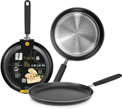 Pannenkoekenpan - Crêpepan - Ontbijt Maken - Antiaanbaklaag - 26 cm - Zwart