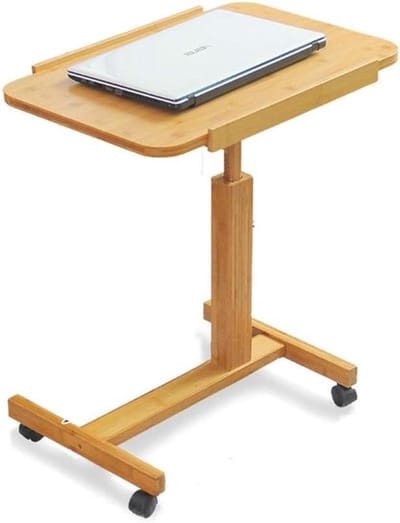 Nachtkastje Opvouwbaar - Bedtafel Bureau - Ontbijt in Bed - Natuurlijk Bamboe Materiaal - 70x50cm - Bruin
