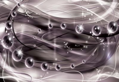 Fotobehang Pattern Spheres Brilliants | XL - 208cm x 146cm | 130g/m2 Vlies