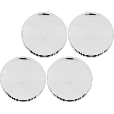 4PCS Enjoliveur de Moyeu de Roue Étanche Multifonctionnel Diamètre Extérieur 68,5 mm Diamètre Intérieur 64 mm Style Automobile Cache-Moyeux Central Noir Cr Plated