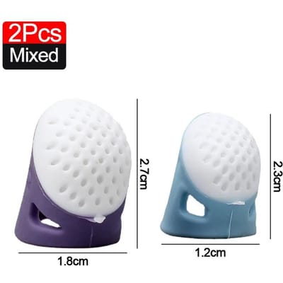 Naai vingerhoedjes siliconen naai vingertoppen anti-slip vingerhoes holle beschermhoes DIY hand kruissteek naai gereedschap