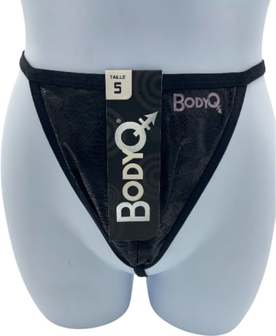 BodyQ Sexy Heren String – Zwart Glanzend – Erotische Herenlingerie – Maat S