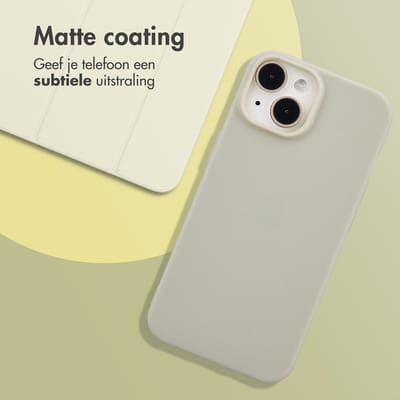 imoshion Hoesje - Geschikt voor Apple iPhone 15 - Color Backcover - Grijs