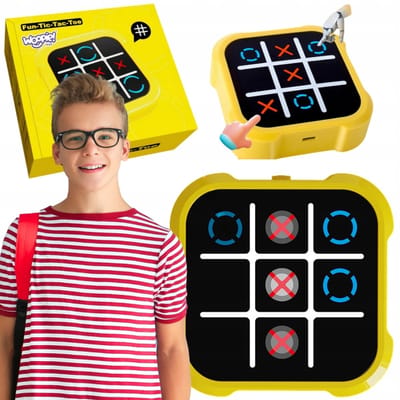 Woopie Elektronisch Kwartet & Kruisje Spel 4-in-1 Educatief