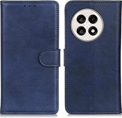 Coverup Hoesje - Geschikt voor OnePlus 13R Hoesje - Coverup Luxe Book Case - Blauw