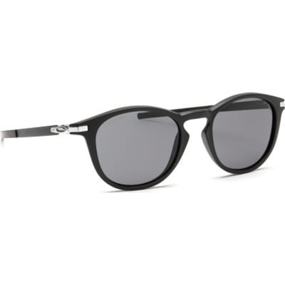 Oakley Round Mens Satin Black Prizm grijze zonnebril