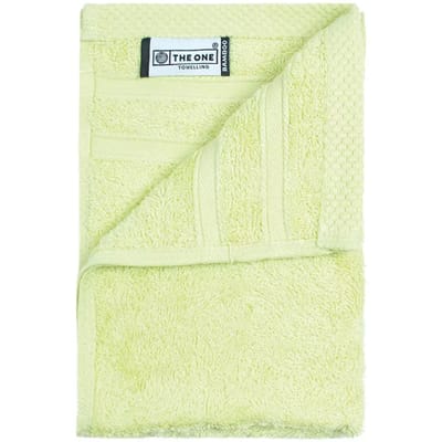 The One Towelling Bamboe Gastendoek - 30 x 50 cm - Kleine handdoek - Bamboe/Katoen - Hypoallergeen - Licht Olijfgroen
