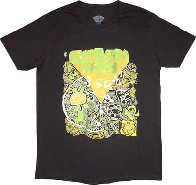 Green Day - Psychedelic Kerplunk Heren T-shirt - S - Zwart