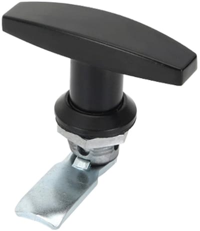 T-Handle Deurslot voor Garage, Truck en RV - Zinklegering met Sleutels (Zwart)