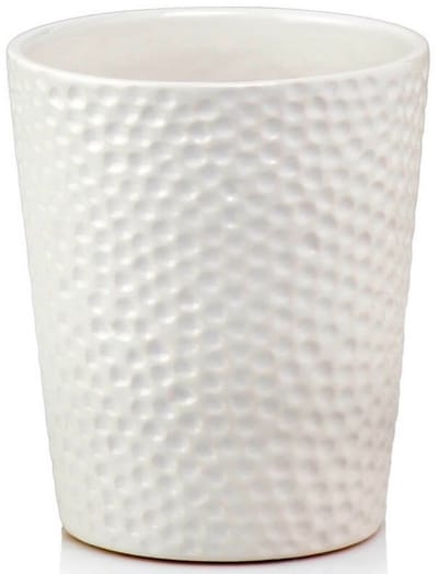 Polnix - Bloempot - Okronde - Wit - Twaalf centimeter