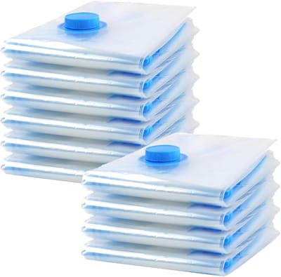 Vacuümzakken Kleding - Compressiezakken Opslag - Ruimte Besparen - Dubbele Afdichting Ritssluiting - 35 x 50 cm - Blauw